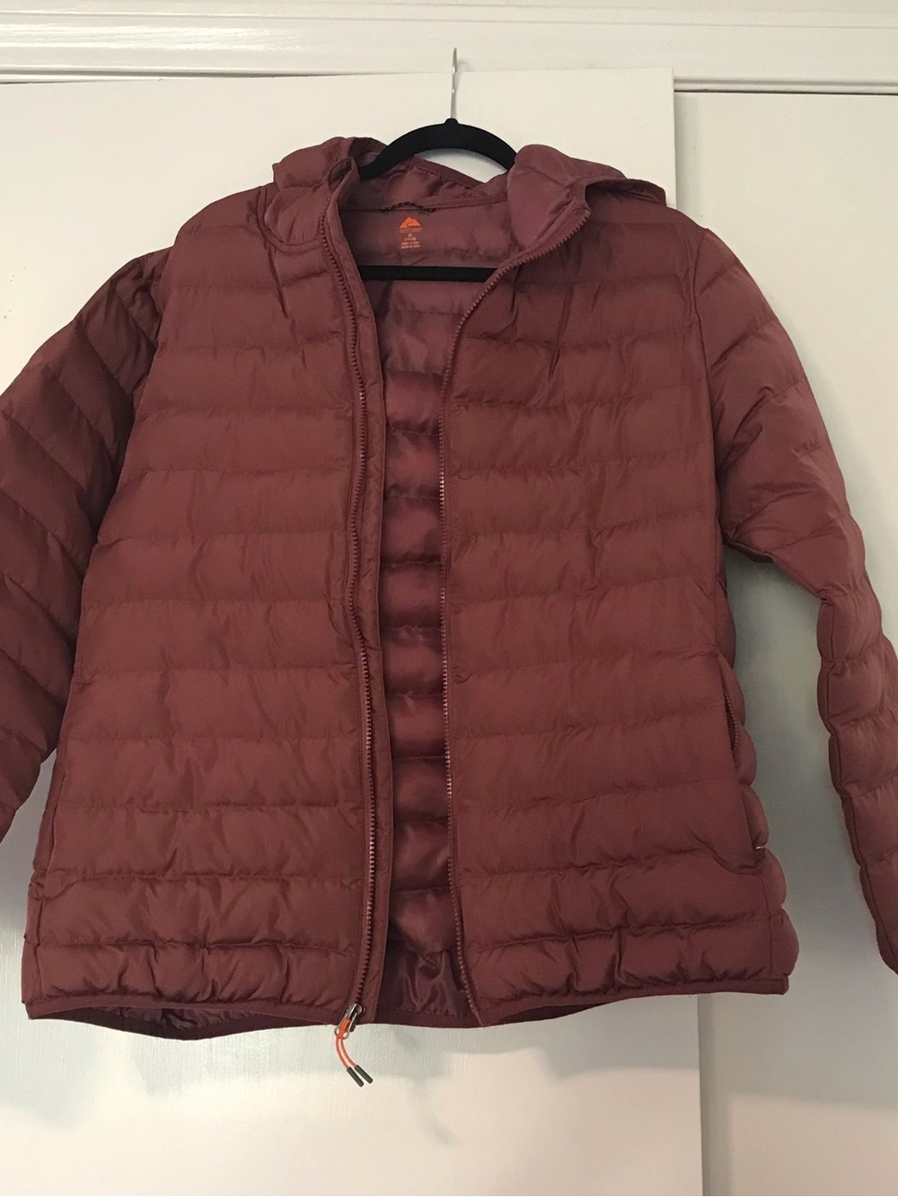 Ozark Trail Kids Hooded Puffer Jacket - Dusty Mauve